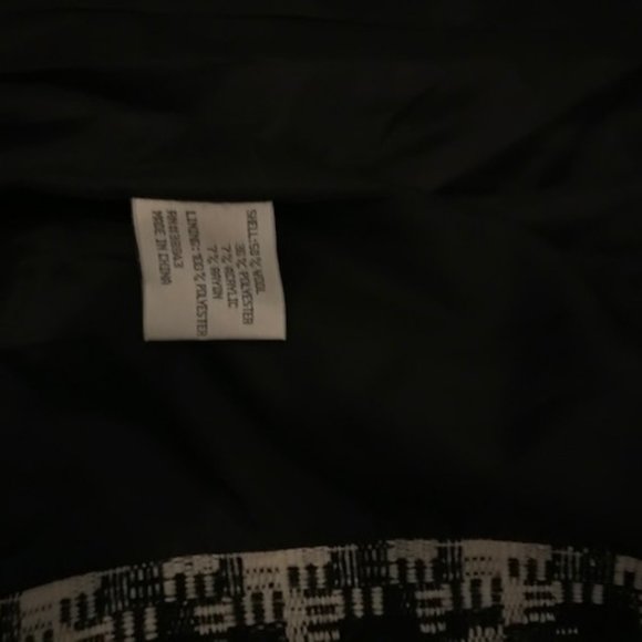 Larry Levine white/black Double-Breasted 50%wool coat ,size small - Picture 10 of 10